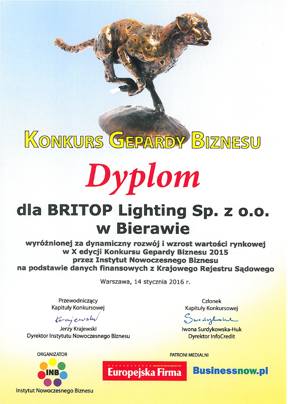 Gepard Biznesu 2016
